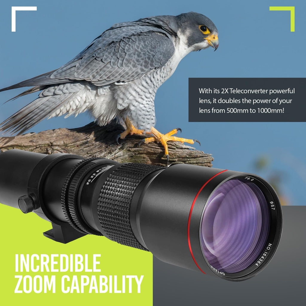 500mm/1000mm f/8 Manual Telephoto Lens Y375