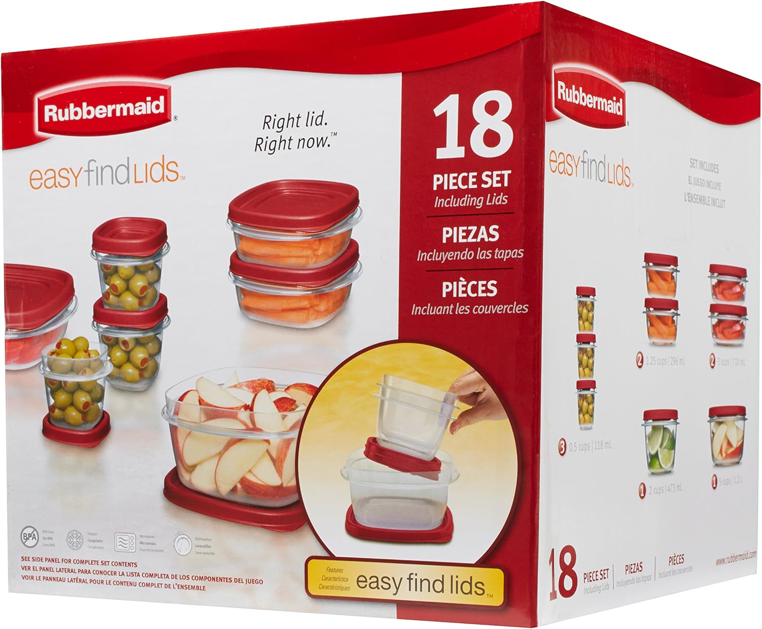 18-Piece Food Storage Containers O8509