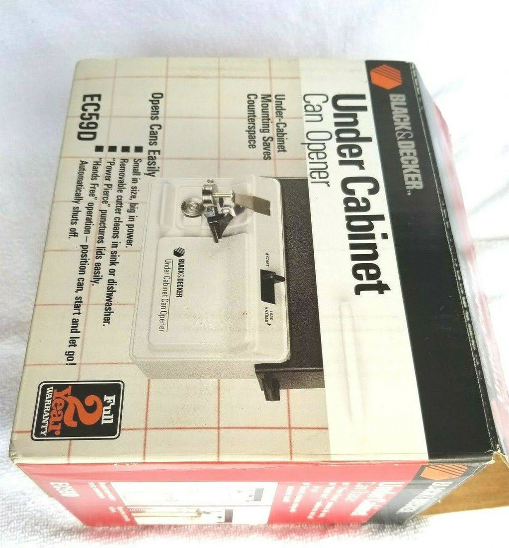Black Under Cabinet Electric Can Opener Q607555