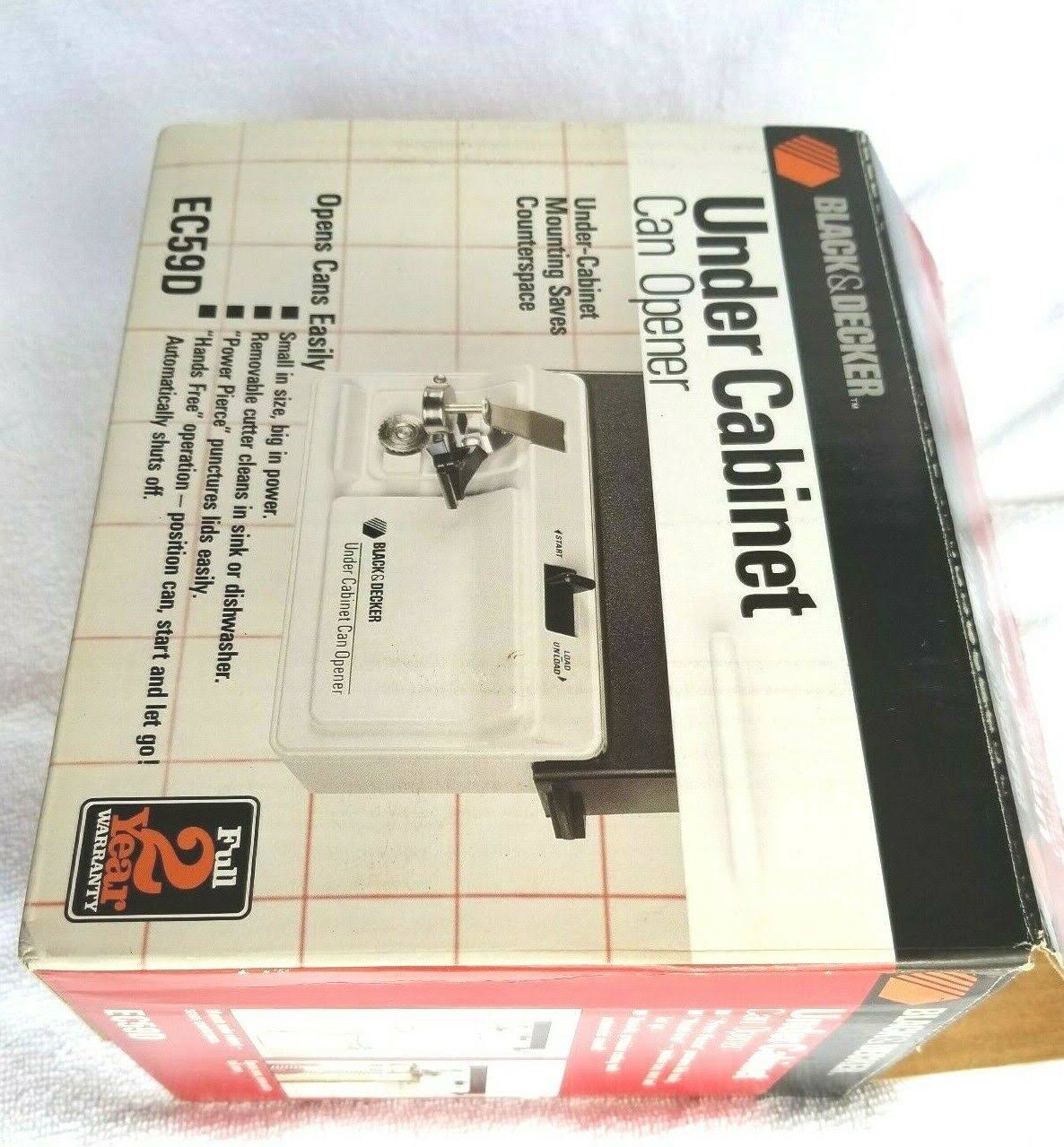 Black Under Cabinet Electric Can Opener Q607555