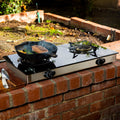 Dual Burner Propane Stove with Regulator R374926