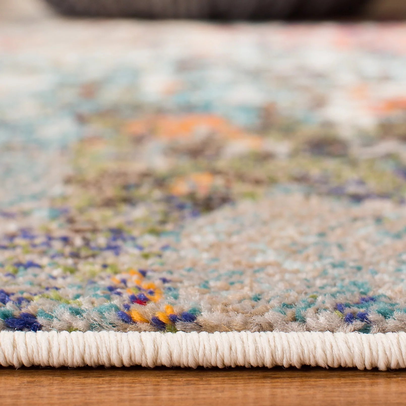 Grey/Blue 10' x 14' Area Rug Q9036