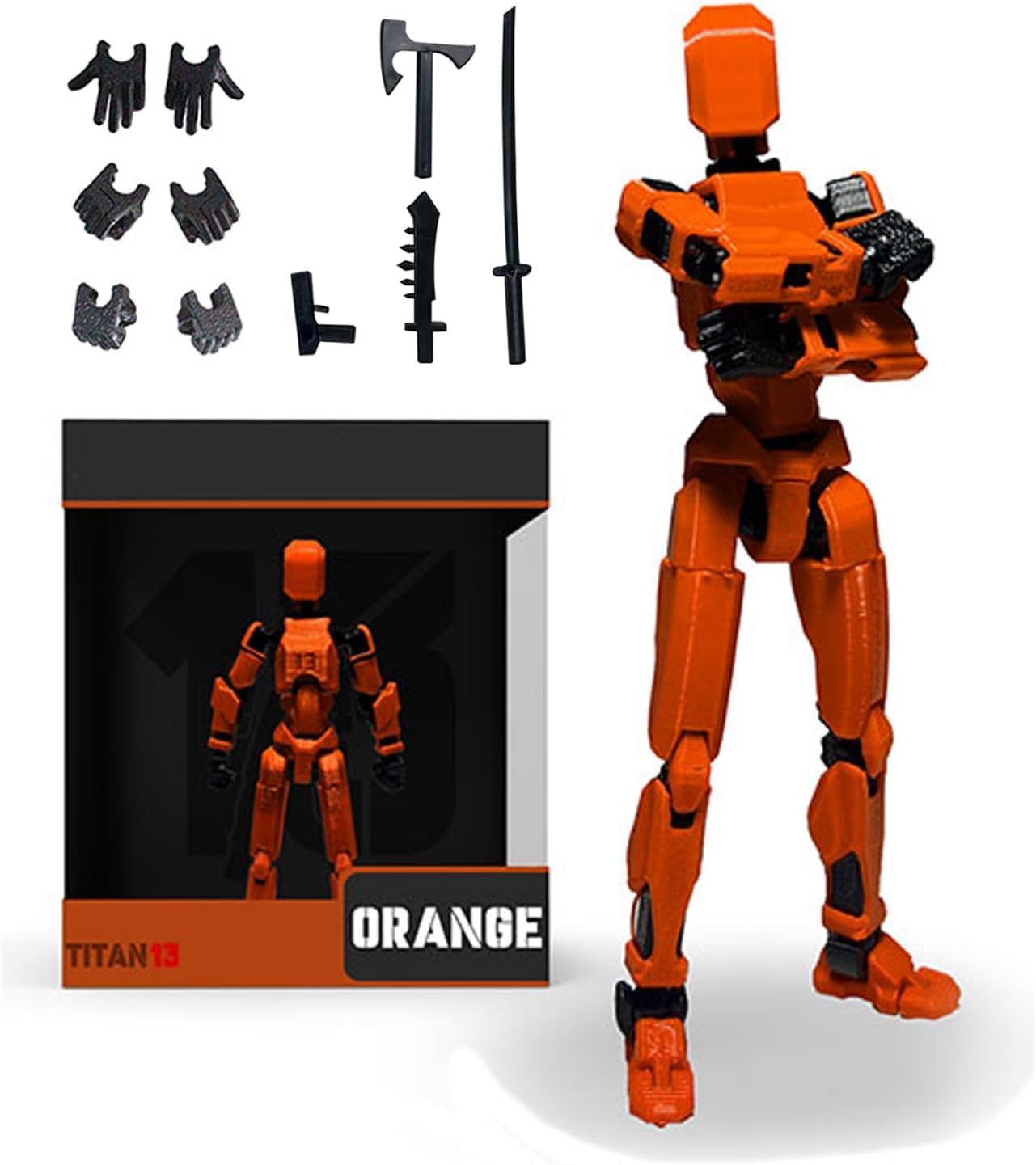 6PCS 3D Printed Multi-Jointed Movable Action Figures Z909103