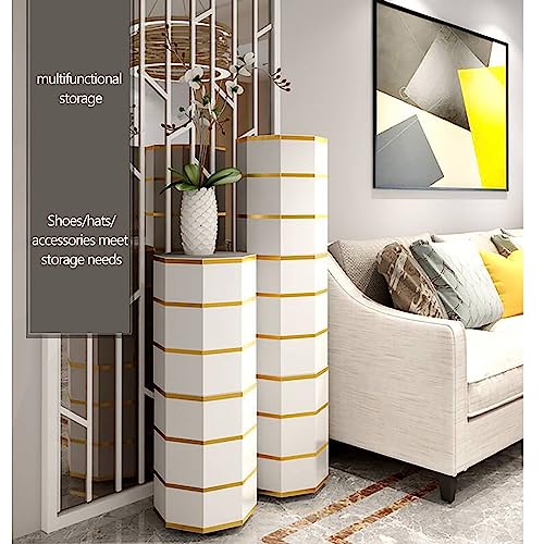 Rotating Shoe Rack Tower 360° Rotating Shoe Cabinet Round Shoe Rack Organizer Tower Staircase Storage Vertical Shoe Rack V993