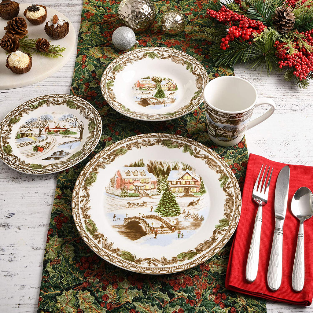 16 Piece Multicolor Dinnerware Set B9388