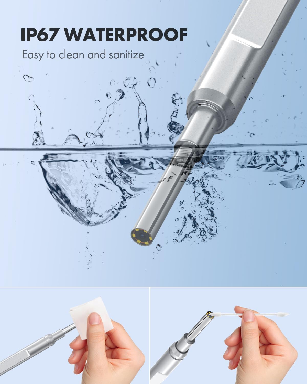 Ear Wax Removal Camera Otoscope with 8 Ear Picks 3 Specula U47248