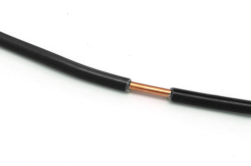 10 AWG Insulated Solid Copper THHN/THWN Wire 600 Volts Black C8090