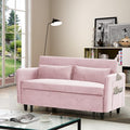 54" Velvet Sleeper Sofa with Two Pillows U787