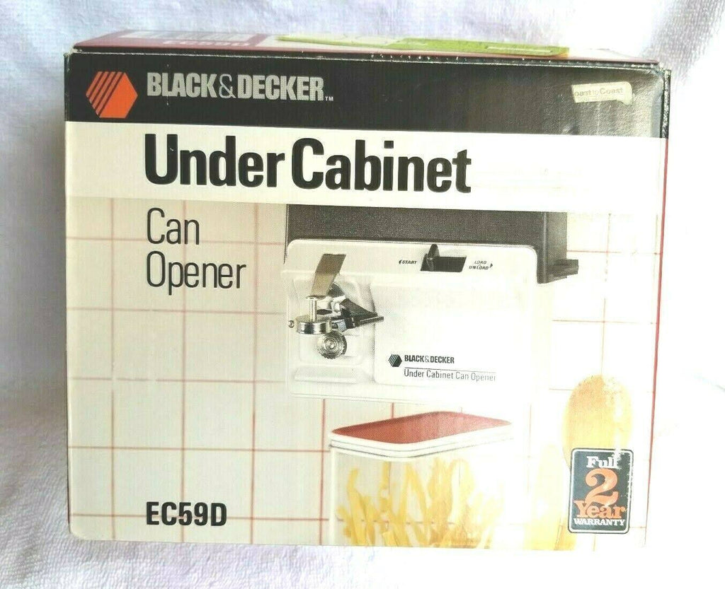 Black Under Cabinet Electric Can Opener Q607555