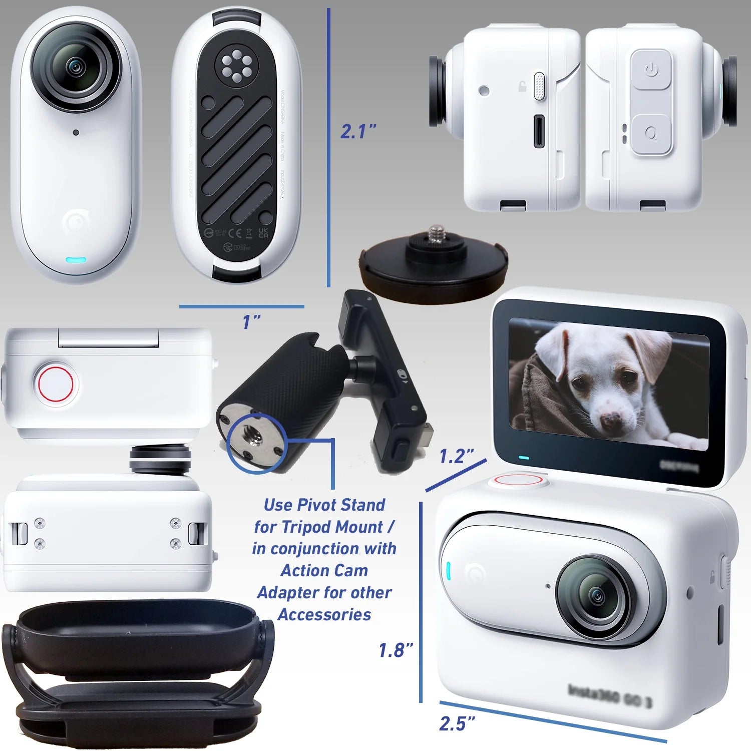 Insta360 GO 3 Action Camera Bundle (32GB) J260