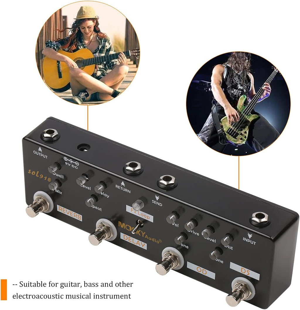 5-in-1 Multi Effect Guitar Pedal Q93622