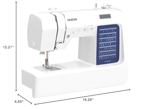 Computerized Sewing and Quilting Machine, 70 Built-in Stitches, LCD Display, White K36436