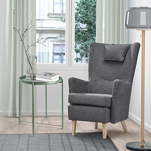Green Round Metal Tray Side Table Z9346