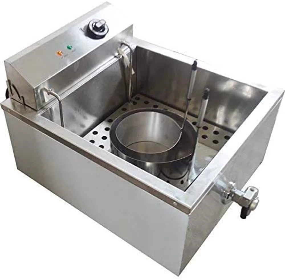 Stainless Steel Funnel Cake Deep Fryer with 2 Ring Molds E314010