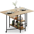 Solid Wooden Drop Leaf Dining Table Q657