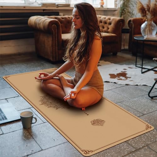 Cork Yoga Mat Non Slip Thick 72" x 24" x 5mm I21445