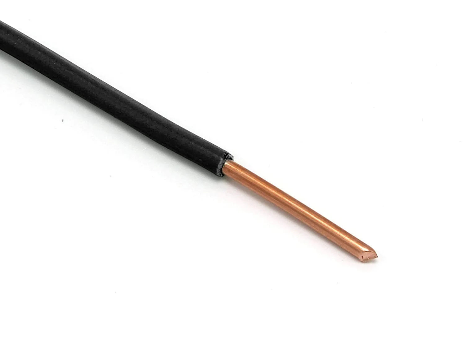 10 AWG Insulated Solid Copper THHN/THWN Wire 600 Volts Black C8090