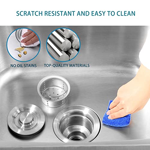 26 Inch 304 Stainless Steel Free Standing Utility Sink with Pull-out Faucet M91323