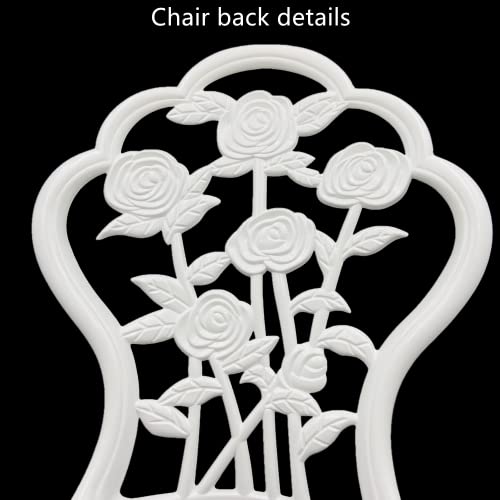 Bistro Set 1 Table 2 Chairs Rose-Bronzed B4043