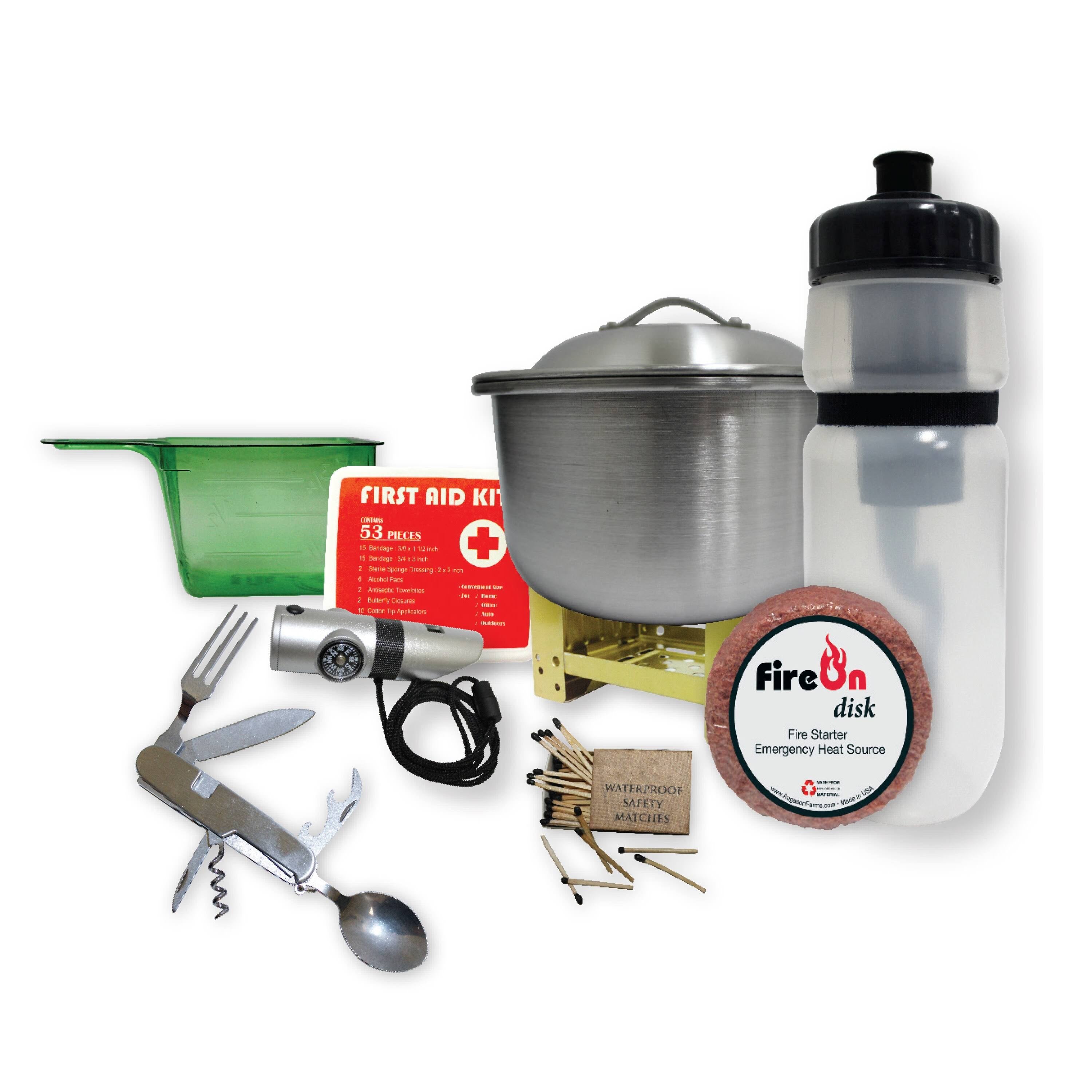 4-Pail Food Variety Kit with Survival Gear F9782
