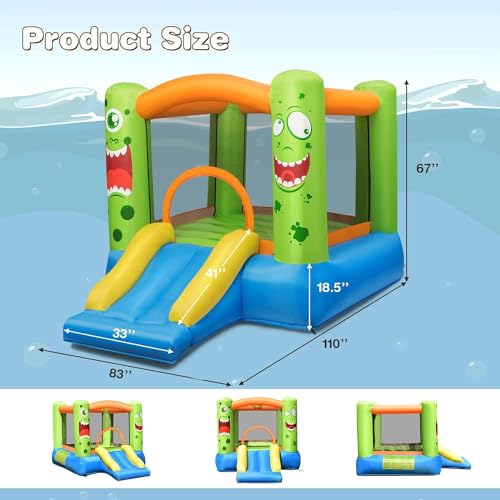 Inflatable Bounce House with Slide E6494