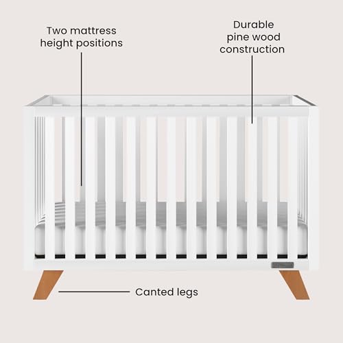 4-Piece Nursery Set with Crib, Dresser, Changing Table Topper, Chest, Nightstand V8418