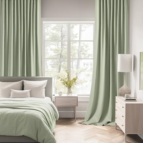 Cappuccino Brown Blackout Curtains 84 Inch Length 2 Panels Set M62454