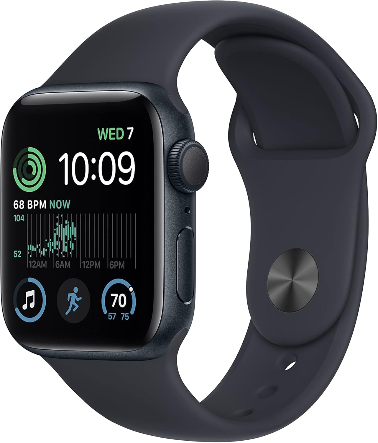 Midnight Aluminum 40mm GPS Smart Watch with Sport Band K546