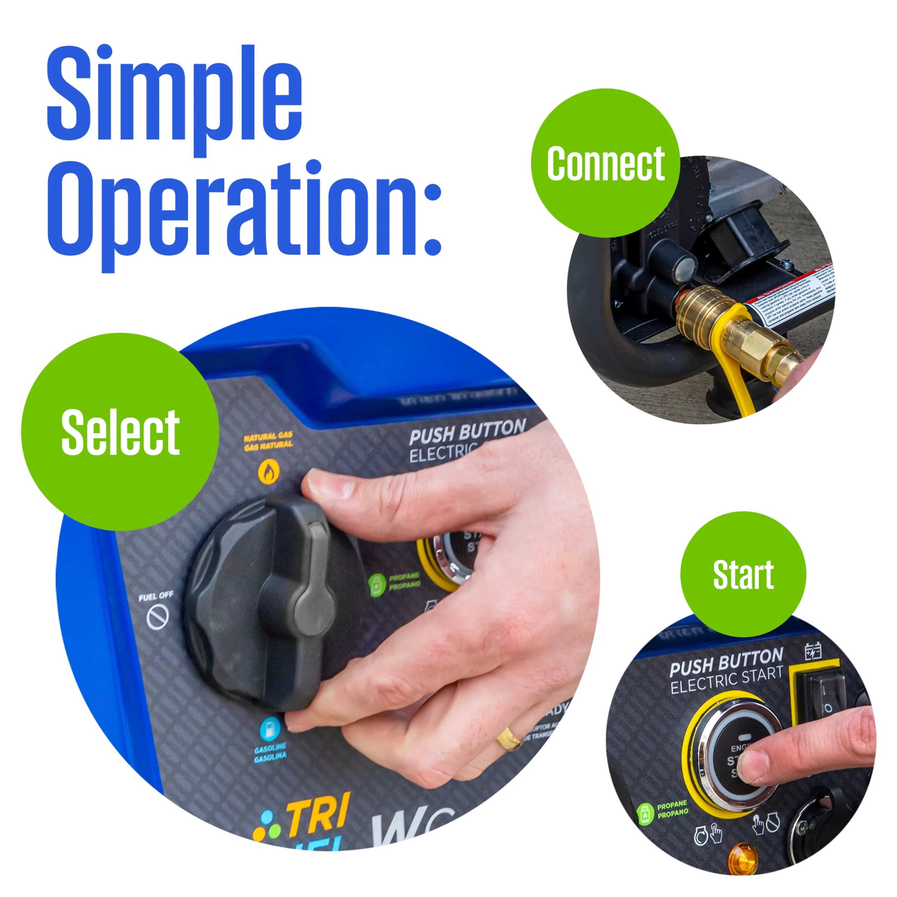 14,500 Watt Tri-Fuel Portable Generator X518