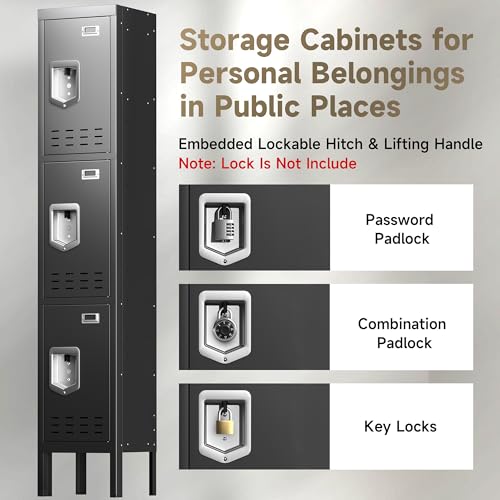 Blue 5 Doors Steel Locker Storage Cabinet K240