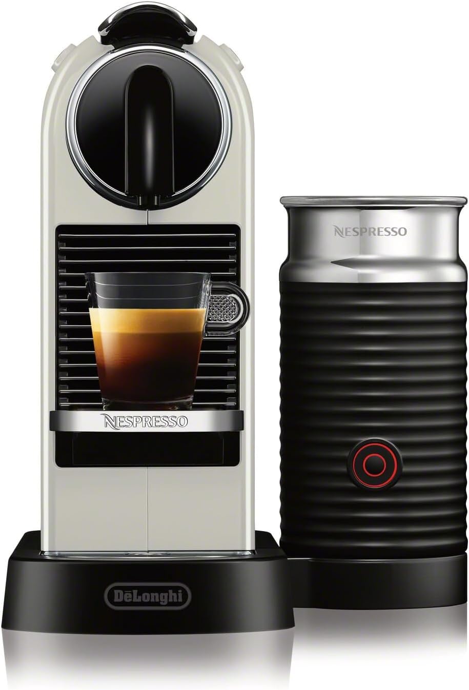 White Coffee and Espresso Machine with Milk Frother B102367