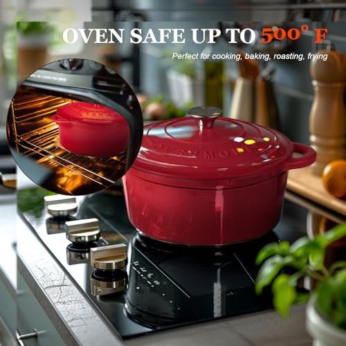 5.5QT Enameled Cast Iron Dutch Oven with Lid C209452
