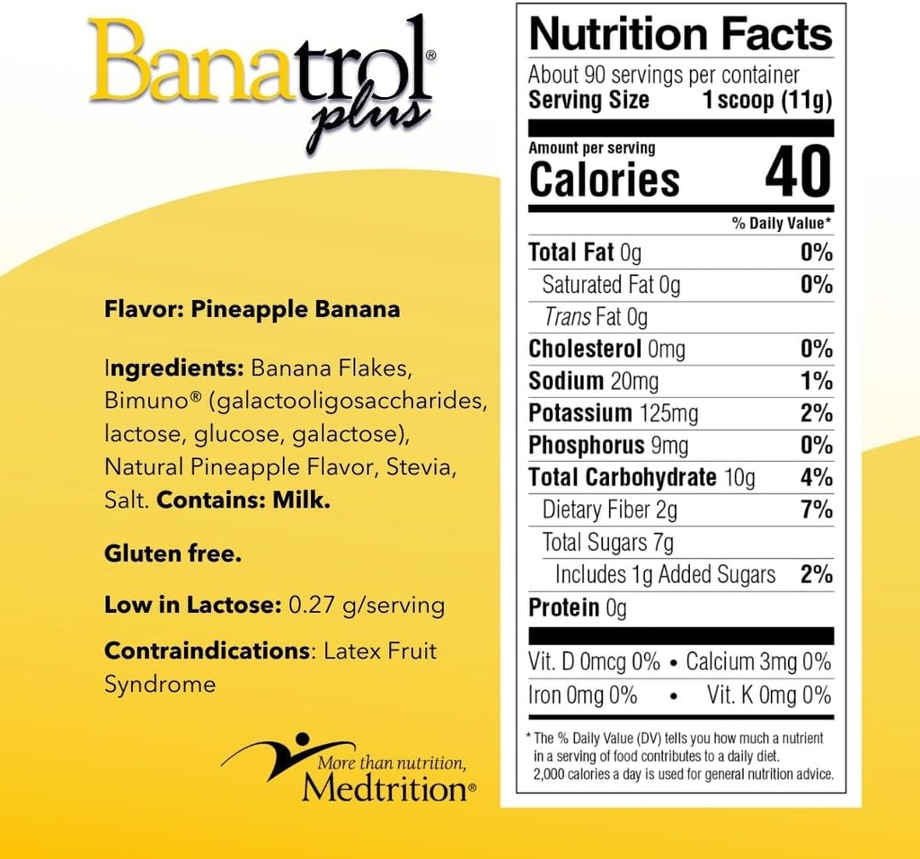 Natural Anti-Diarrheal with Prebiotics, 90 Servings (Pineapple) A7603