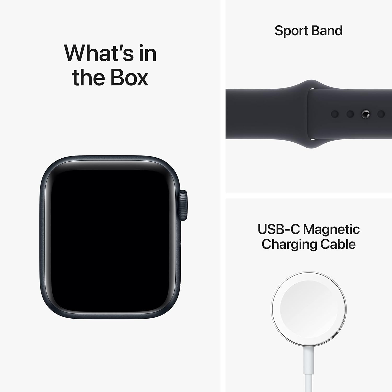 Midnight Aluminum 40mm GPS Smart Watch with Sport Band K546