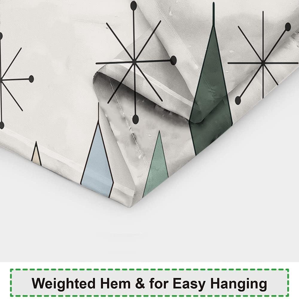 72x72 Inches Shower Curtain Set with 12 Hooks W558158