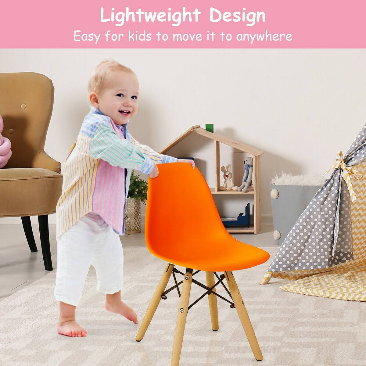 5 Piece Kids Set with 4 Armless Chairs S2565