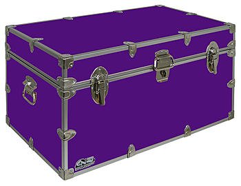 Large Steel Storage Trunk 32 x 18 x 16.5 Inches Lime Green U365777