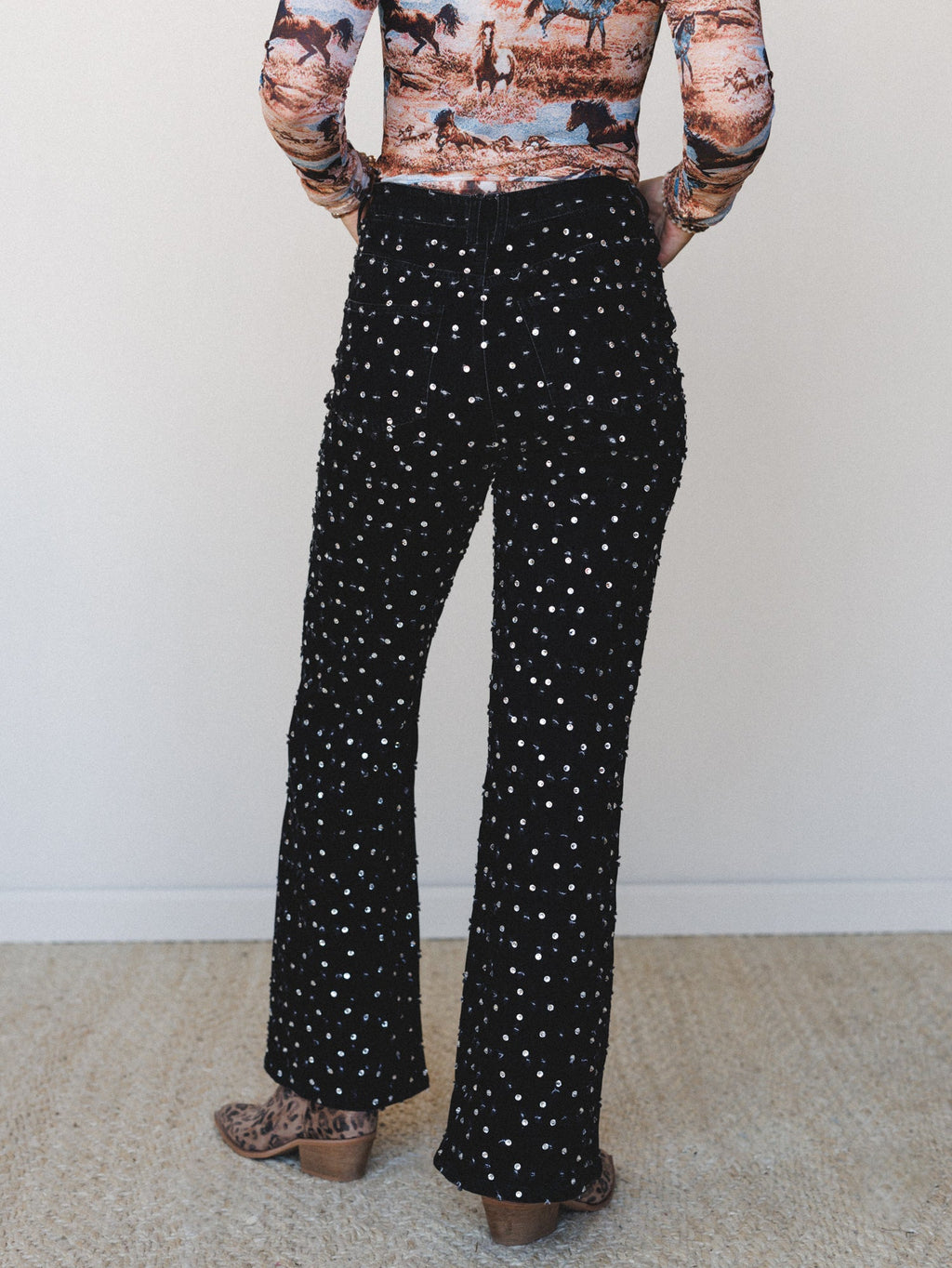 Night Out Denim Jeans - Washed Black