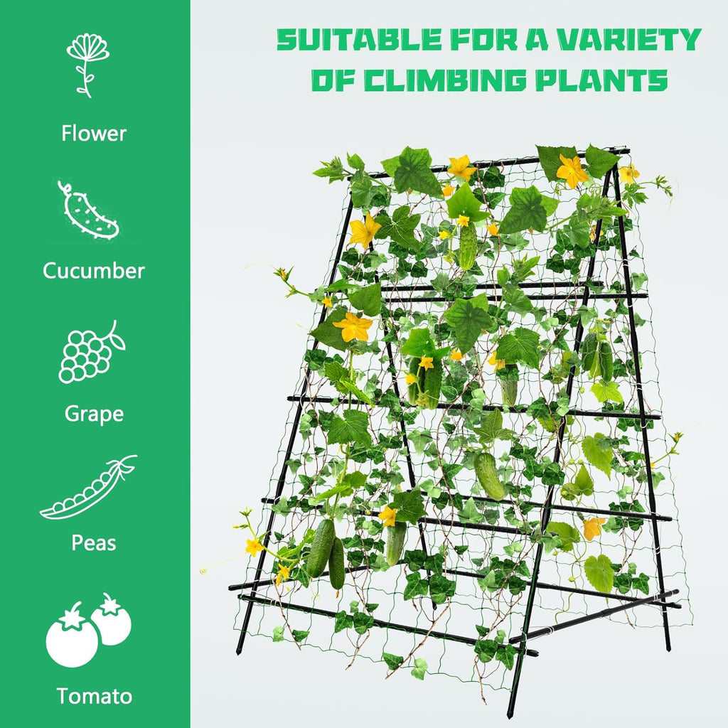 A-Frame Garden Trellis with Plant Support Clips M2253