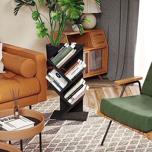 4 Tier Natural Wood Bookshelf B695647