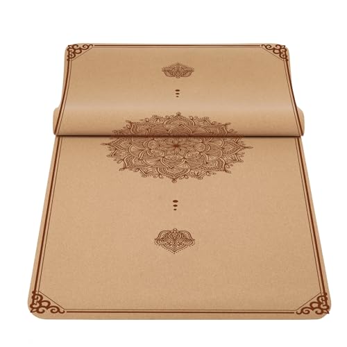 Cork Yoga Mat Non Slip Thick 72" x 24" x 5mm I21445