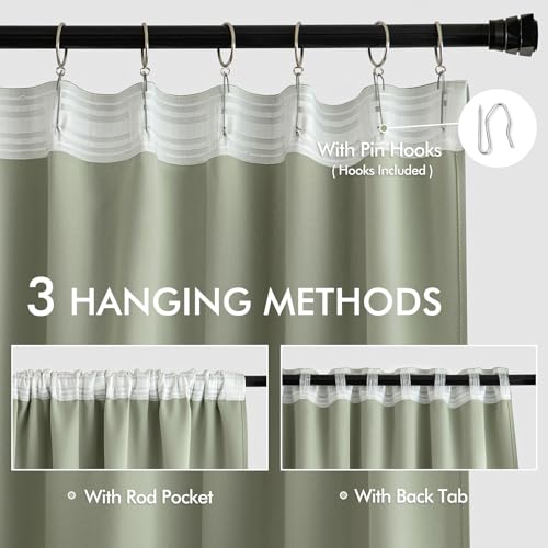 Cappuccino Brown Blackout Curtains 84 Inch Length 2 Panels Set M62454