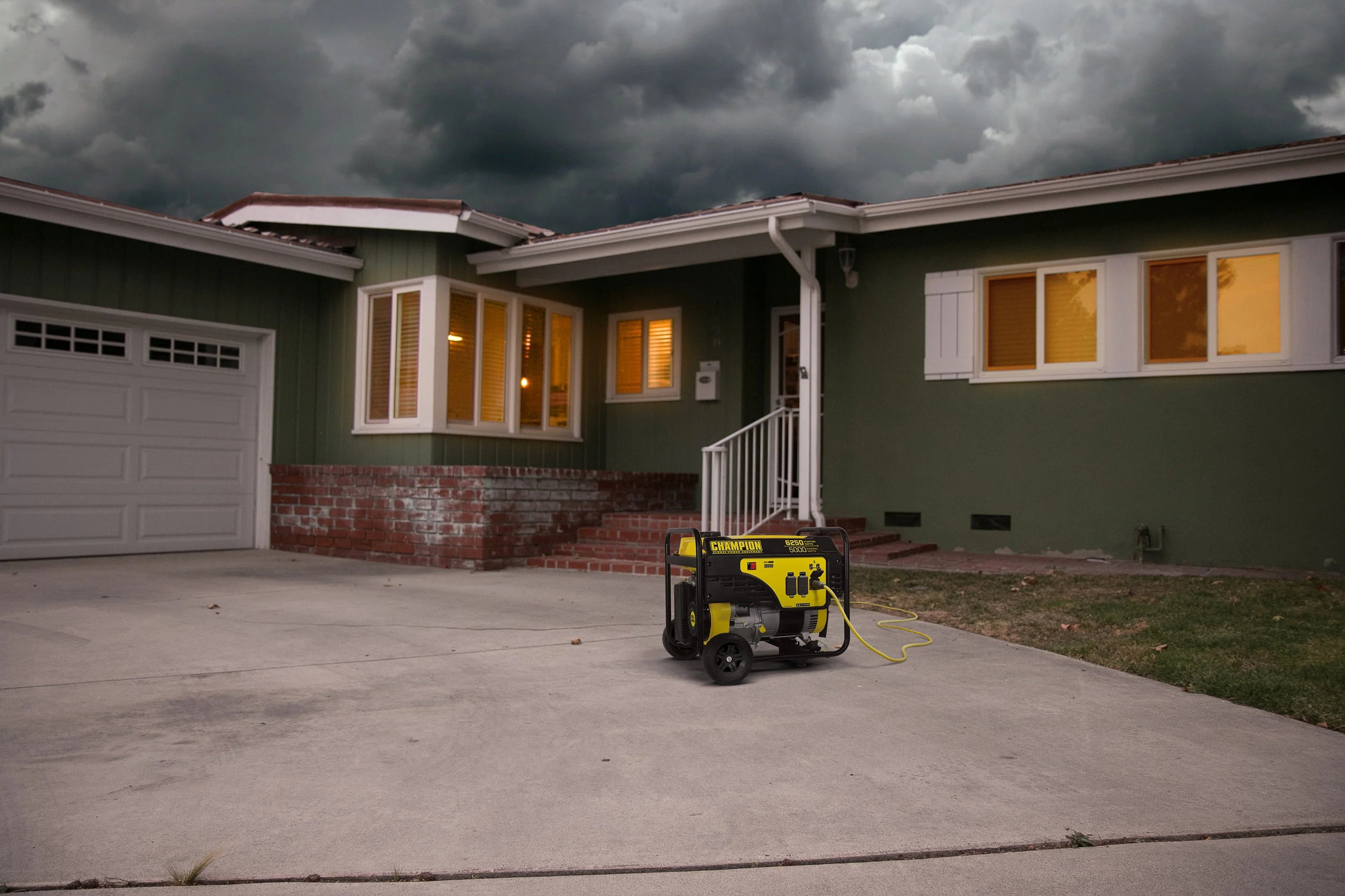 6250/5000 Watts Portable Generator with Wheel Kit X8275