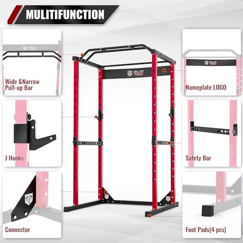 Power Cage Squat Rack 1200lbs Capacity Weight Cage Z8867