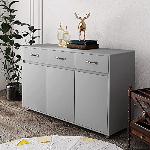 3 Drawer 3 Door Wood Sideboard B182420