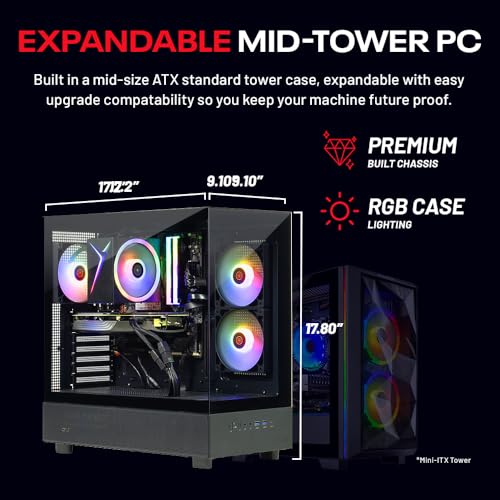 Desktop PC, Ryzen 7 9700X 3.8 GHz, RTX 5060, 1TB NVMe SSD, 32GB DDR5 RAM 6000 RGB, 850W Gold PSU, 360mm AIO, Win 11 R7847