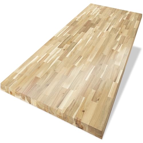 4ft L x 30in Unfinished Solid Acacia Butcher Block Table Top V611793