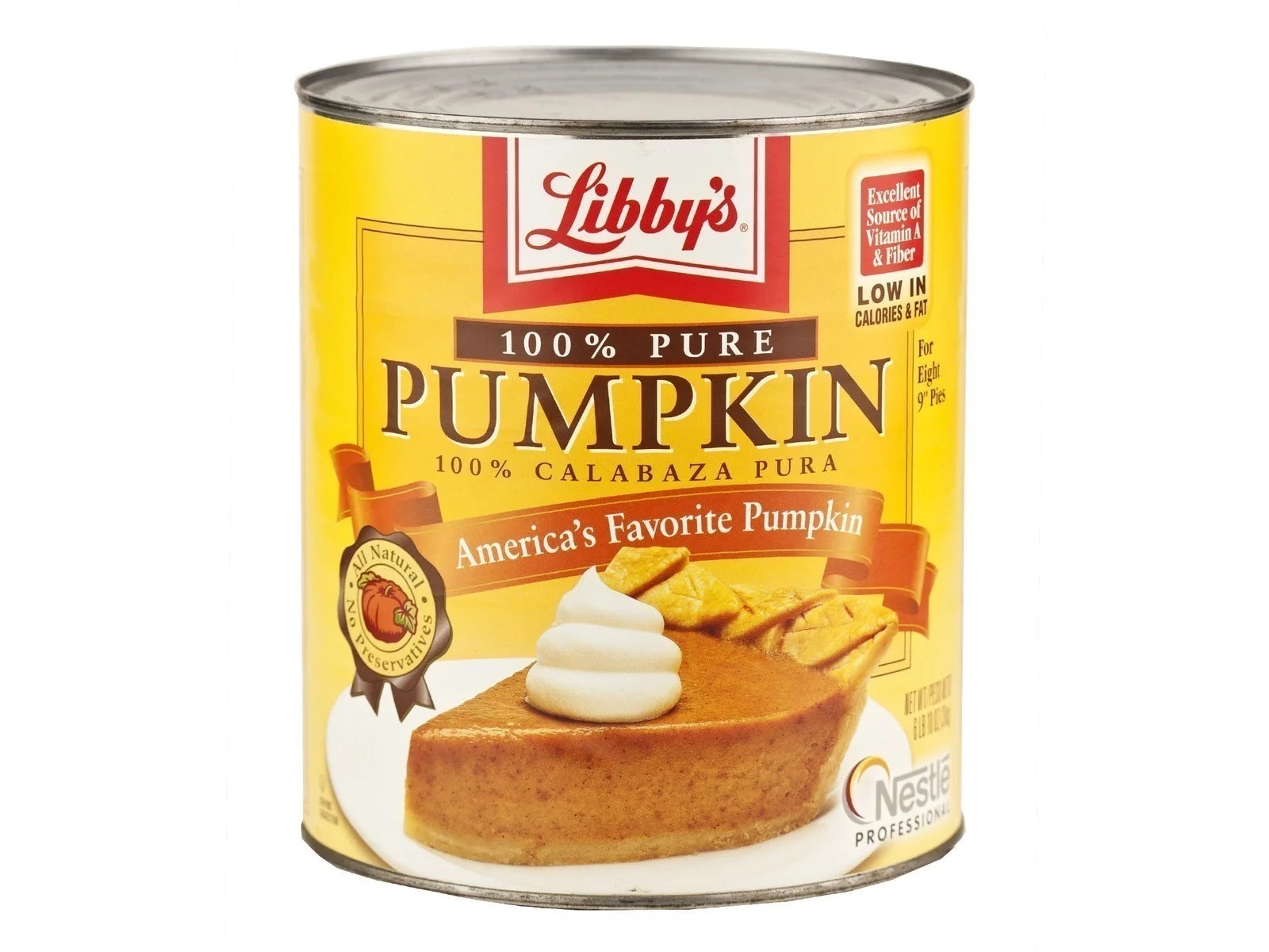 100% Pure Pumpkin Pie Filling, 2-Pack, 106 oz. B899