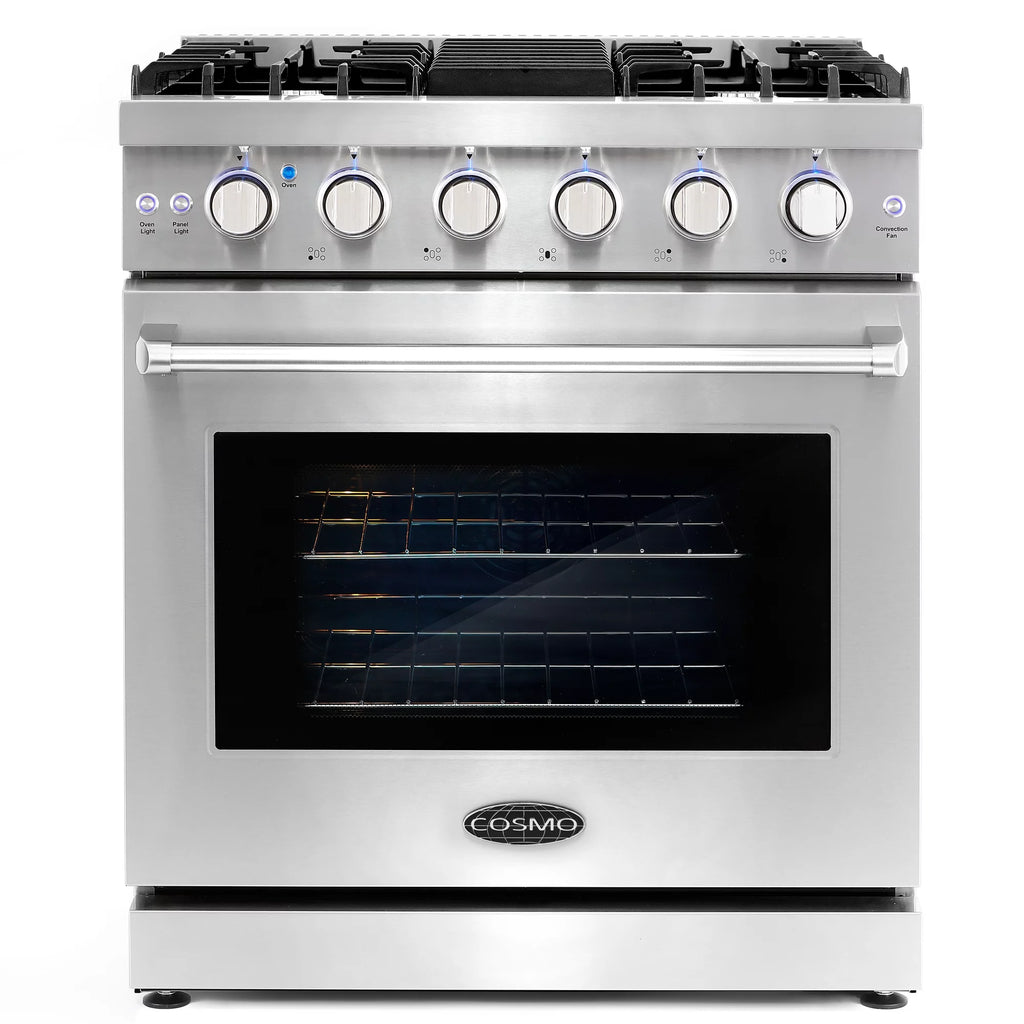 2 Piece Kitchen Appliance Package with Gas Range & French Door Refrigerator S153583