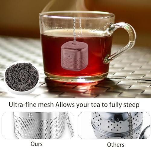 Square Tea Infuser with 304 Stainless Steel Fine Mesh B512540